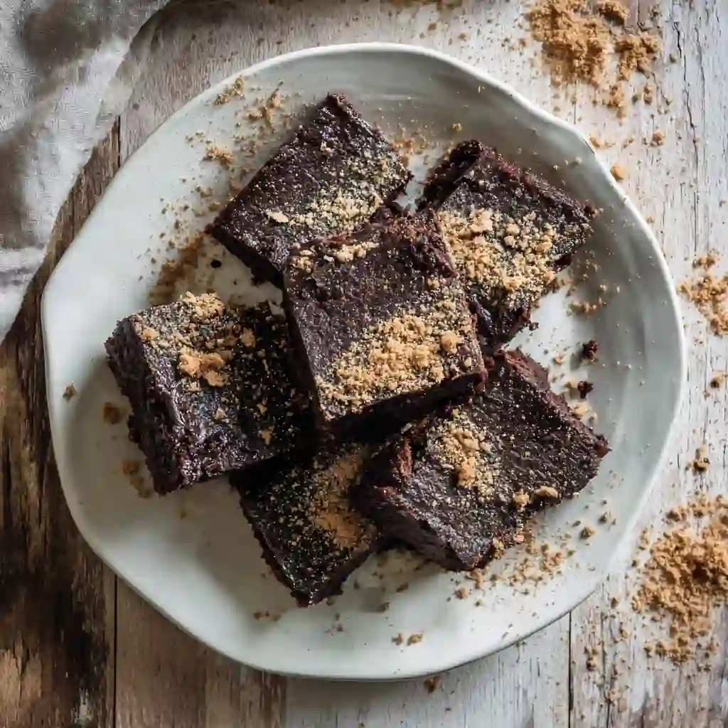 passover-brownies-featured Passover brownies recipe on white plate